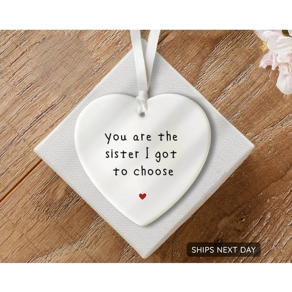 Sister Christmas Ornament 2025, I Love You Keepsake, Family Gift Ornament