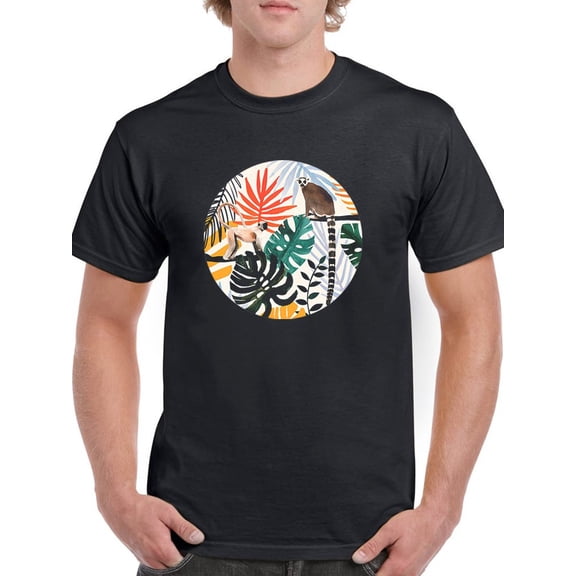 Jungle Jumble Collection. C T-Shirt Men -Victoria Borges Designs, Male Large