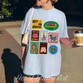 thumbnail image 2 of Dungeon Crawler Carl Book Stamps Shirt, New Achievement Crewneck, Ride or Roar, Princess Donut And Mongo, Book Series Apparel For Booktok, 2 of 4