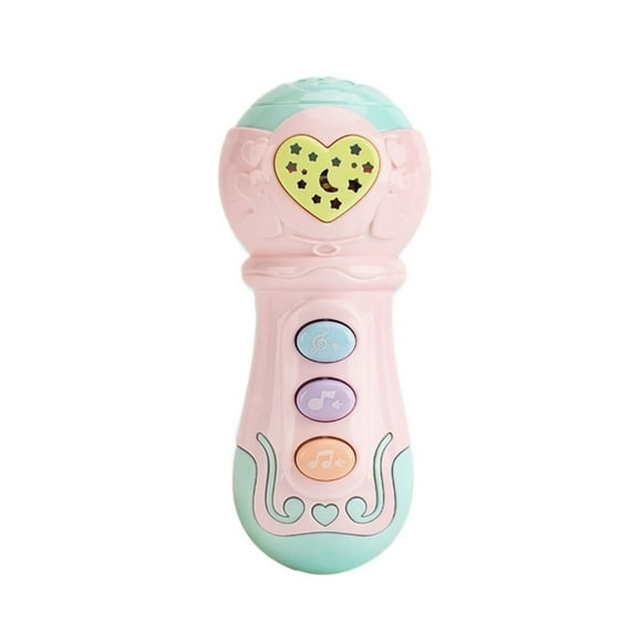 Meitianfacai Kids Karaoke Microphone Machine Toys, Kids Mini Light Music Microphone Toys, Birthday Gift for Girls Boys 2-12 Year Old Kids Toys