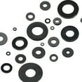 thumbnail image 4 of Uxcell M5 Nylon Flat Washer, 200 Pack 5mm ID 15mm OD 1mm Thick Sealing Spacer Gasket Ring, Black, 4 of 6