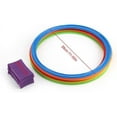 thumbnail image 5 of Juego para niños, rayuela, saltar y contar, 5 uds., aro para saltar, juegos al aire libre y deportes, aro para saltar, círculo, ayuda para enseñanza preescolar, 5 of 5