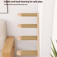 thumbnail image 4 of QualitChoice Cat S Natural Instincts Katzentreppe Wand Elemente Rounded Of Steps To Avoid Injuries When Cat Jumps khaki,carton box Four steps, 4 of 6