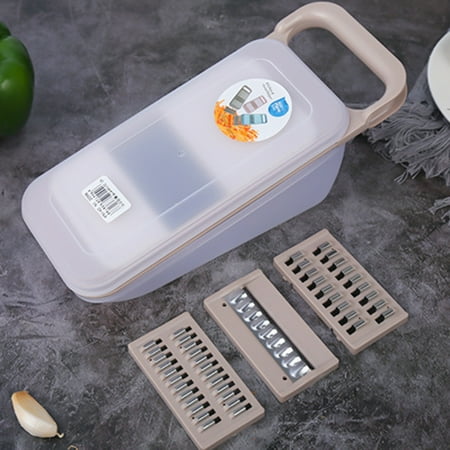 

Hadanceo Vegetable Chopper Food Grade 1 Set Carrots Cucumber Food Chopper High Hardness Durable for Household