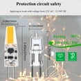 thumbnail image 3 of GRV 10PCS G4 COB1505 2W LED Light Bulbs Equivalent to 20W Halogen Bulb,Super Bright AC12V/DC12V 3000K Warm White Bulbs Replacement for RV Indoor Lights and Outdoor Landscape Lighting, 3 of 6