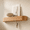 Oak-8 Hooks, variant on Oak 6 Hooks Wall Mounted Coat & Hat Rack Entryway Organizer