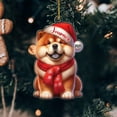 thumbnail image 4 of Personalized Dog Puppy Owner Shaped Christmas Ornament 2025, Unique Chow Chow Xmas Keepsake Ornament Gift for Chow Chow Lovers Daughter Son Kids, Customized Name Dog Ornaments Hanging Xmas Tree Decor, 4 of 5