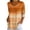 Khaki, variant on Fsgntruao 3/4 Sleeve Tops for Women Casual V-Neck Loose Gradient Summer Spring Pullover Tunic Blouses Orange 2XL