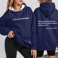 thumbnail image 2 of Letter Print Hoodies for Women Long Sleeve Sweatshirt Fall Casual Pullover Top, 2 of 4