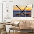 thumbnail image 5 of Elephant Stock Hockey Face Off Wall Art - Horizontal Multi Panel Canvas - Living Room Wall Decor - Sports Multi Panel - Orange And Yellow Decor - 45" x 28", 5 of 8