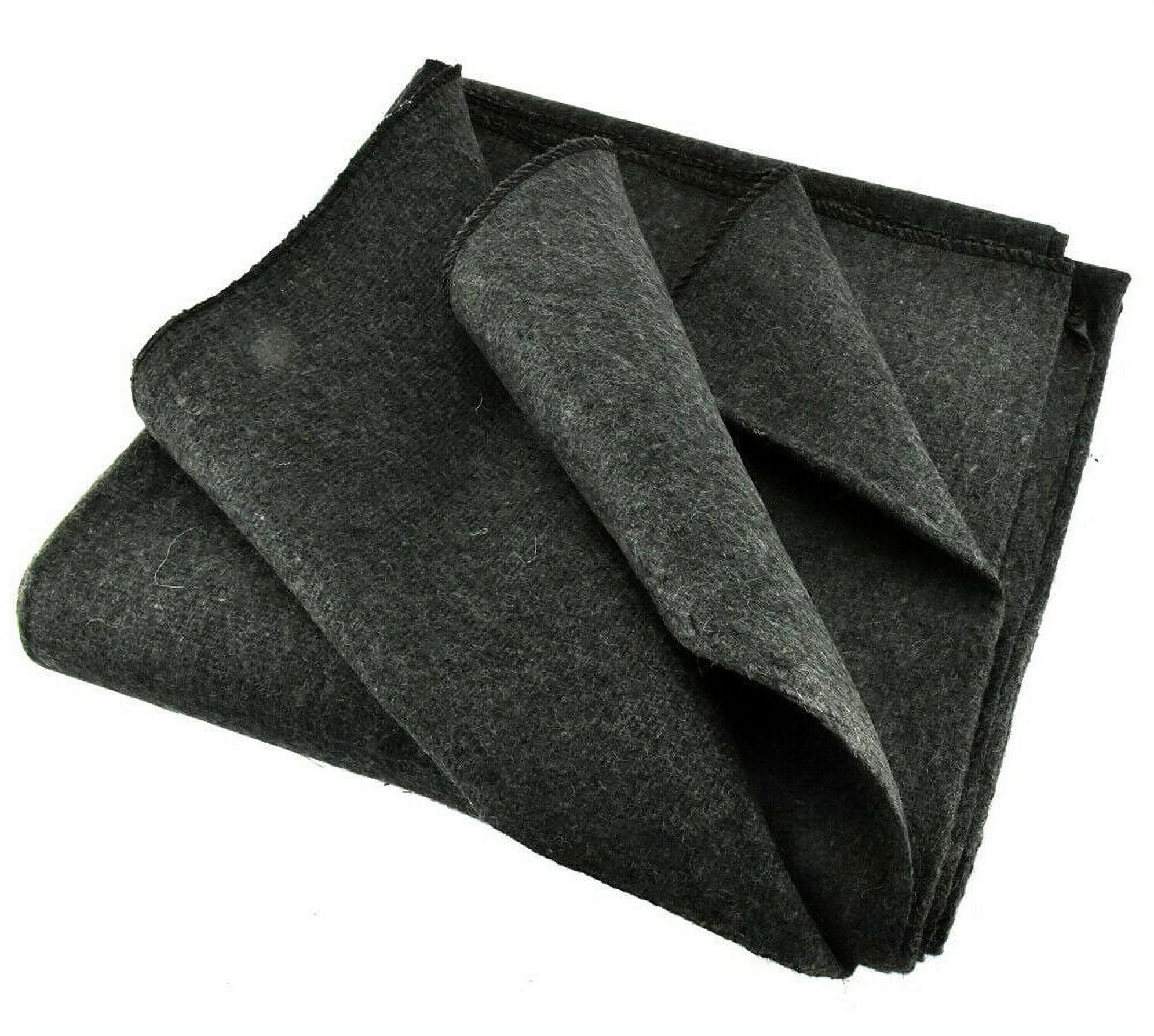 2lb Wool Blanket Gray Warm Army Style Military Emergency Survival Camping Park