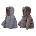thumbnail image 5 of Reversible Hooded Winter Jacket for Girls Thick Double-Lined Coat with Bear Ears Warm Toddler and Kids Outerwear, 5 of 5