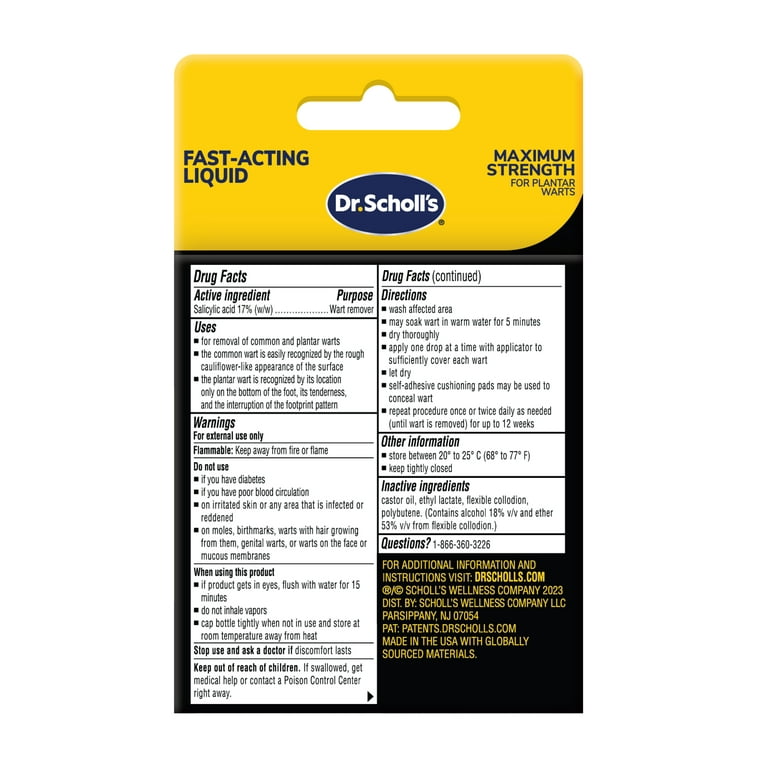 Dr scholl's fast deals acting liquid wart remover