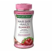 Nature's Brand Bounty Optimal Solutions Hair Skin Nails Gummies, 80 Ct