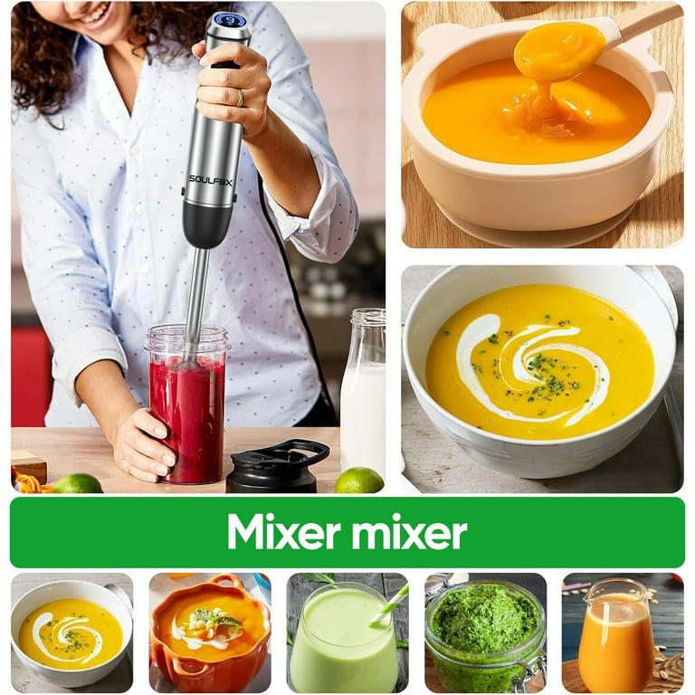 Soulfox Handheld Immersion Blender and Display 1500W, 5 in 1