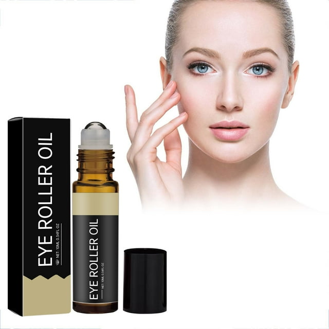 Fiudx Revitaliza Los Ojos, Serum Revitalizante para Ojos, Aceite Iluminador Antiojeras, Crema Hidratante Antiarrugas, Cuidado Matutino-Nocturno, Solución para Pieles Delicadas, Cabezal de Masaje de 3