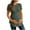 #370-Green, variant on Womens Maternity Shirts Crewneck Tops Tunic Pregnancy Clothes Side Ruched Short Sleeve Casual T Shirt