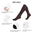 thumbnail image 6 of Bixox Ripe Red Cherry Print Compression Socks,Compression Socks Women & Men Circulation for Medical,Running,Athletic, 6 of 7