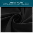 thumbnail image 2 of PiccoCasa 200TC Cotton Fitted Sheet 15" Drop Pocket, Black Full, 2 of 7