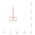 thumbnail image 3 of Guardurnaity Pinzas para cutículas de uñas, tijeras de acero inoxidable, impermeables, de mano, para el hogar, accesorio chapado en oro rosa Chapado en oro rosa. 10piezas Guardurnaity CBP288377, 3 of 4