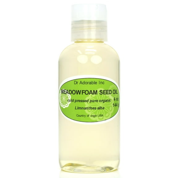 Dr. Adorable - 100% Pure Meadowfoam Oil Organic Cold Pressed Moisturizing Oil For Face Skin Hair Anti Aging - 4 oz