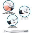 thumbnail image 3 of Stacy Lash STL-6 Eyelash Extension Tweezers / Precision Tool for False Lashes Application & Premade Fans / Supplies for Volume Extensions / Curved Tweezer Tip / Beauty Accessories / Eyelashes Tools, 3 of 10