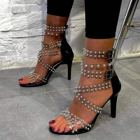 

Clearance Sales Online Deals New High Heel Sandals Women Sandals Open Toe Back Zipper Women s Shoes