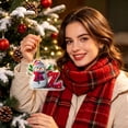 thumbnail image 6 of Mivyn Snowman Christmas Ornaments,3" Personalized Letter Ornaments for Christmas Tree, 2D Initial Ornament, Letter Ornament for DIY Hanging Xmas Decor, Gift for Family Friends, 6 of 8