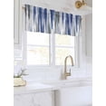 thumbnail image 3 of Valances for Windows Abstract Grey Rod Pocket Cafe Window Treatments Valance Curtains for Kitchen Bathroom Laundry Basement Windows 56"x16", 3 of 9