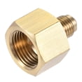 thumbnail image 4 of Unique Bargains 1/4 SAE Flare Male 1/2 SAE Female Thread Tubing Brass Pipe Fitting, 4 of 4
