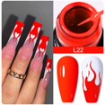 thumbnail image 2 of LILYCUTE 5ml Pull Line Gel esmalte de uñas Color blanco plateado Graffiti para línea de pintura francesa pincel de línea fina 2 en 1 Gel UV para decoración de uñas zhangmengya  LED, 2 of 2