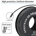 thumbnail image 3 of Geeetech 5pcs TPU Filament 1.75mm Flexible Soft 3D Printer Consumables Grey, 5kg Spool (11 lbs.), Dimensional Accuracy +/- 0.03 mm, 3 of 7