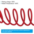 thumbnail image 3 of Uxcell Fabric Cloth Covered Round Wire, 9.84ft 18AWG 2 Core Vintage Woven Electrical Cord, Red, 3 of 7
