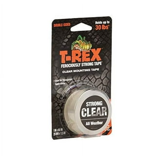T-Rex Ferociously Strong and Clear 1 in. x 90 in. Adhesive Mounting Tape 