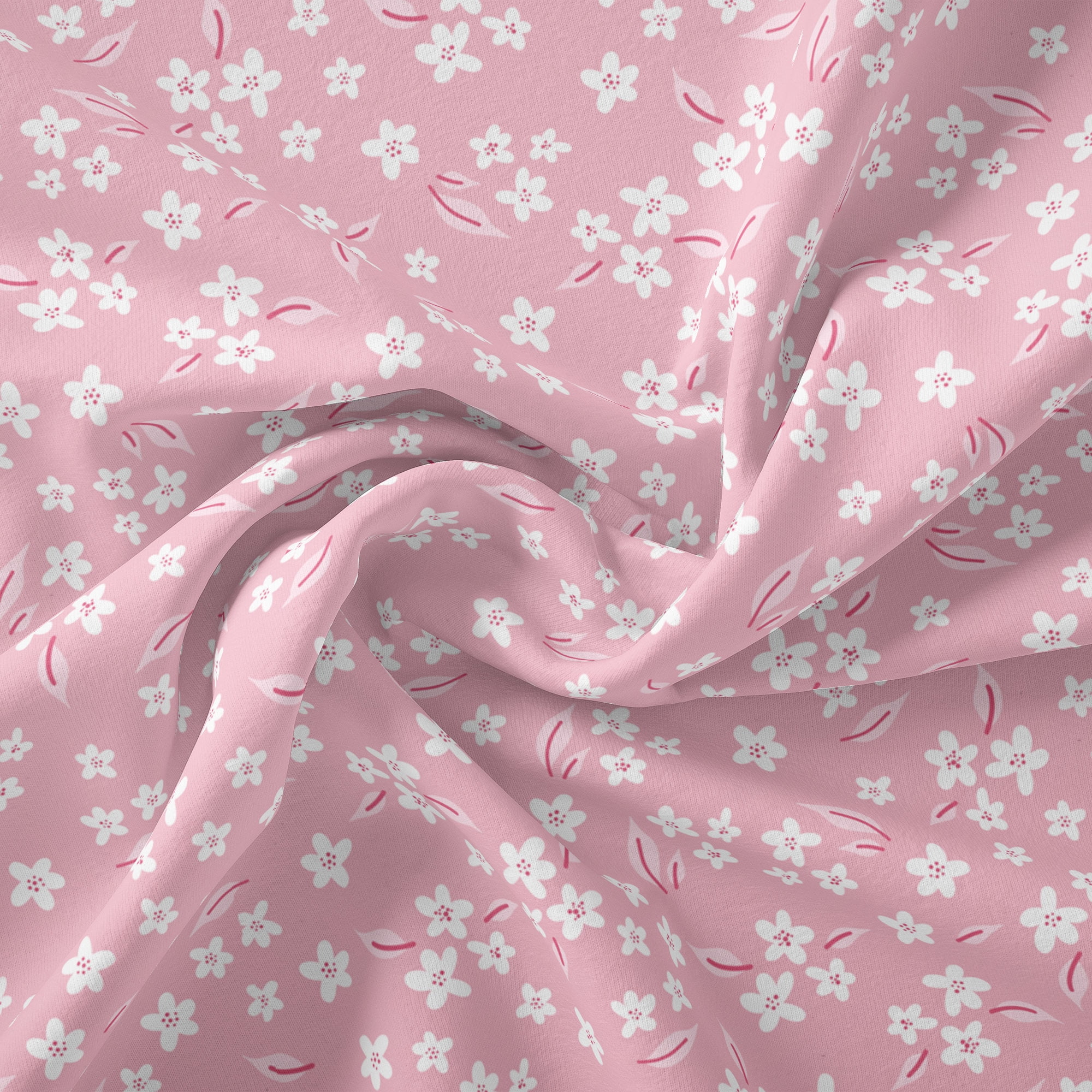 Waverly Inspirations 1 Yard 100% Cotton Lucy Ditsy, Pink, 44" Wide for Quilting & Sewing