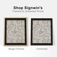 thumbnail image 5 of PixonSign Adhesive Posters Black & White Mid-Century Plants Wall Arts, Set of 4 Abstract Floral Botanical Illustrations Canvas Prints, Nature Wilderness Wall Décor for Home Decor - 11"x14", 5 of 5