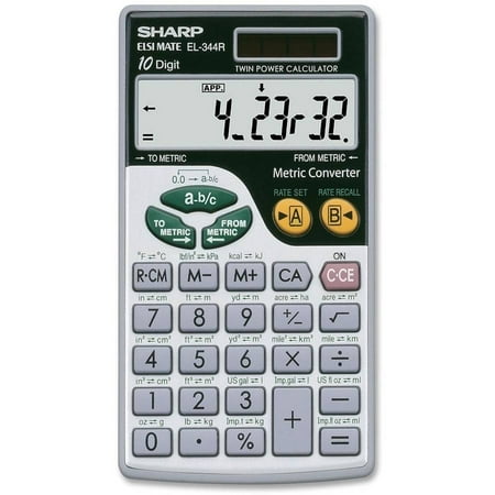 Sharp EL344RB Metric Calculator