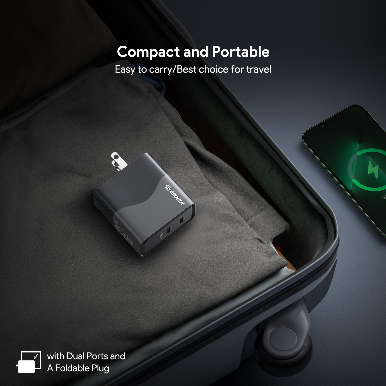 For Samsung Galaxy S25 FE 65W Fast Home Wall Travel Charger PD USB C - Wall Home Charger Only