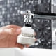 thumbnail image 4 of Kearding Grifo giratorio de 360 ​​°, aireador de grifo, boquilla difusora, filtro a prueba de salpicaduras, grifo de 3 engranajes, cabezal rociador, Juegos de accesorios de baño blanco PC 1 Kearding HA4951-00, 4 of 6