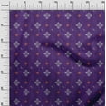 thumbnail image 2 of oneOone Organic Cotton Poplin Twill Fabric Check Kasuri Printed Craft Fabric BTY 42 Inch Wide, 2 of 4