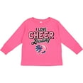 thumbnail image 3 of Inktastic I Love Cheerleading with Pom Poms and Megaphone Girls Long Sleeve Toddler T-Shirt, 3 of 5