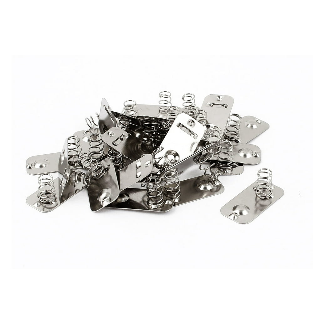 Metal AA Battery Connection Spring Lamination Contact Plate 30 Pcs