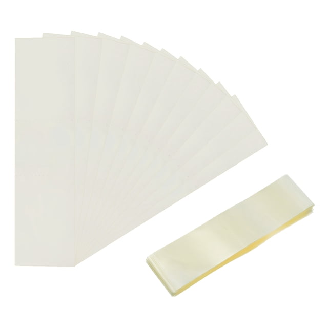 1000 Piezas de Bandas de Encogimiento, Bandas de Encogimiento Perforadas Transparentes de 28x105mm, Bandas de Envoltura Térmica para Botellas