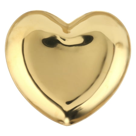 

Storage Tray Love Shape Stainless Steel Mini Storage Dish Display Tray for Desktop Decoration Living Room Home Furnishing