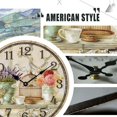 thumbnail image 2 of Silent Quartz Movement Lavender Vase Cage Clock, Broad Application Decorative Wall Clock for Various Locations, 2 of 5