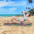 thumbnail image 5 of Coolnut Beautiful Beach Palm Leaves Microfiber Beach Towel, Super Absorbent Quick Dry Pool Towels with Pouch for Swimming,Picnic,Yoga Gym Sports 30"×60", 5 of 6