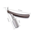 thumbnail image 4 of Yeacher Barbier Bord Droit Razor Acier Inoxydable Sécurité de Salon Pliant Rasoir Lame de Coupe de Cheveux Cheveux Sourcils Barbe Rasoir Outil de Rasage, 4 of 7