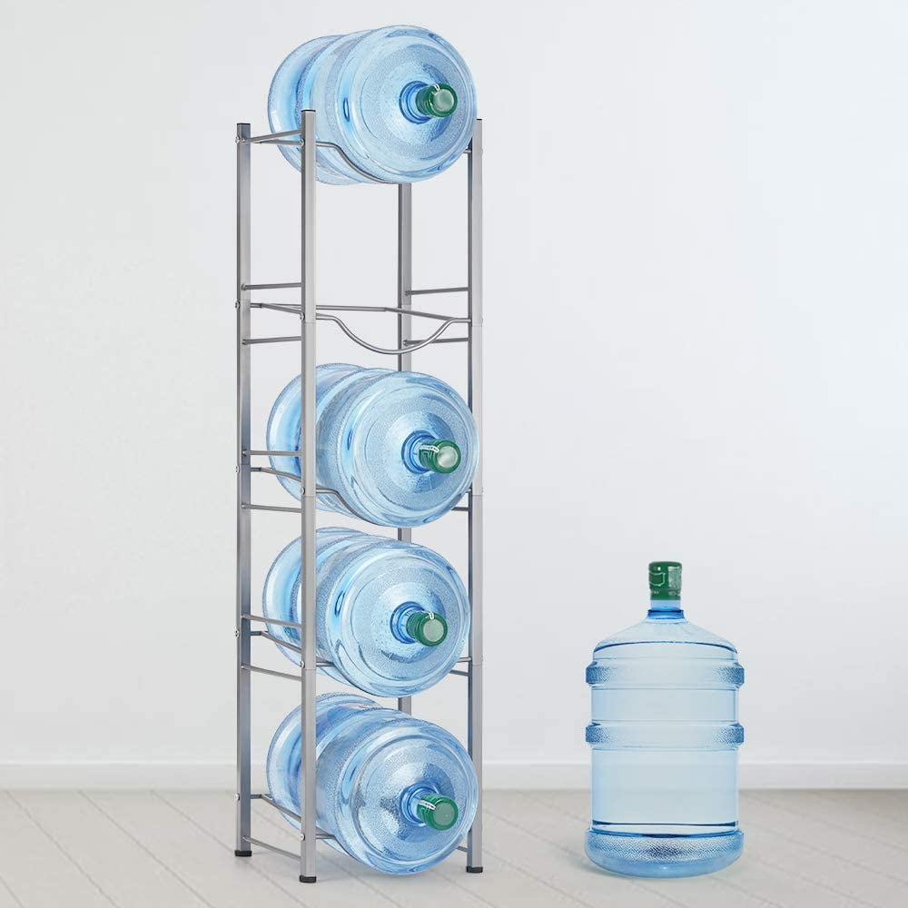 Silver KAX 5-Gallon Water Bottle Holder 6 Trays Water Jug Rack 3-Tier Water Bottle Rack Reinforced Steel Rack for Water Storage Water Bottle Storage Rack for 6 Bottles Silver KAX 5-Gallon Water Bottle Holder 6 Trays Water Jug Rack 3-Tier Water Bottle Rack Reinforced Steel Rack for Water Storage Water Bottle Storage Rack for 6 Bottles