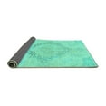 thumbnail image 2 of Ahgly Company Indoor Round Persian Turquoise Blue Traditional Area Rugs, 3' Round, 2 of 4