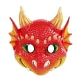 thumbnail image 3 of Dragon pour Enfants Effrayant Demi-Face pour Accessoire Photo Mariage Rouge, 3 of 8